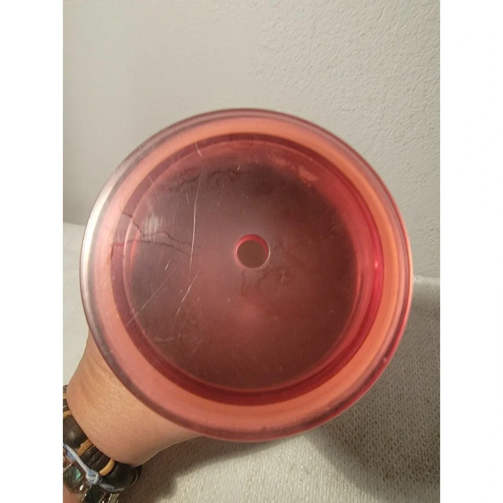 Starbucks‎ Stainless Steel Pink Halo cup tumbler 24oz 2022 No Straw EUC